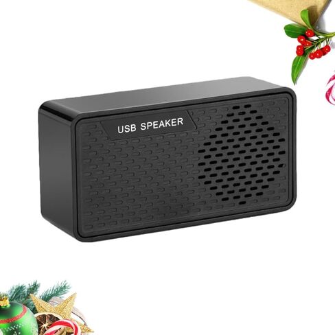 مكبر صوت housoutil USB مع مضخم صوت صغير للكمبيوتر المحمول وسطح المكتب، شريط صوت محيطي USB محمول متوافق مع طاقة Dc5v، أسود in Kuwait