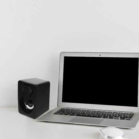 سماعات كمبيوتر TEHAUX USB زوج واحد، صندوق صوت صوتي محمول صغير الحجم للمكتب المنزلي مع حجم كبير، مكبر صوت سلكي RGB LED للألعاب لسطح المكتب متوافق مع نمط عشوائي DC5v in Kuwait