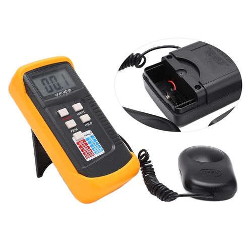 LX1330B Digital Illuminance Light Meter, Digital Luxmeter LCD Display 0.1-200,000Lx Measurement Range Illuminance Luminometer Lux Meter and Photometer in Saudi Arabia