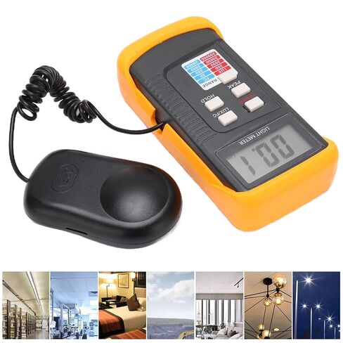 LX1330B Digital Illuminance Light Meter, Digital Luxmeter LCD Display 0.1-200,000Lx Measurement Range Illuminance Luminometer Lux Meter and Photometer in Saudi Arabia