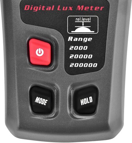 Luxmeter, LCD Display Light Meter for Environmental Testing with Automatic Power Off Function, Suitable for Factory, Warehouse, School, Office, Family, and More in Saudi Arabia