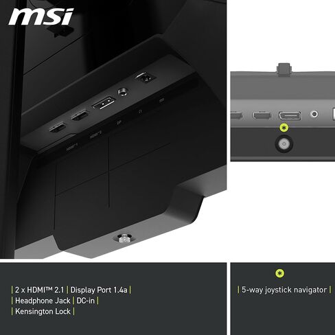 شاشة ألعاب msi MAG 274QPF X30MV مقاس 27 بوصة 2560 × 1440 (QHD)، 300 هرتز، مزامنة تكيفية، HDMI، منفذ DisplayPort، قابل للتركيب على VESA، إمالة، ارتفاع قابل للتعديل، مكبر صوت، 0.5 مللي ثانية، أسود in Saudi Arabia