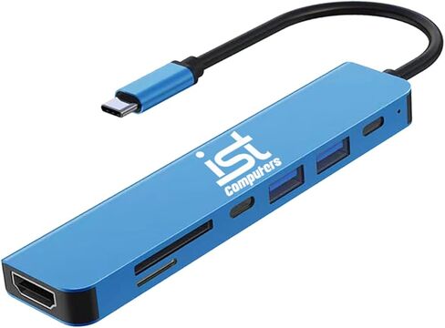 محطة إرساء أجهزة الكمبيوتر مع USB 3.0، 4K HDMI PD 100W USB 3.0 Type-C، منفذ قارئ بطاقات SD/TF، ​​محول USB-C متعدد المنافذ لـ HP in Saudi Arabia
