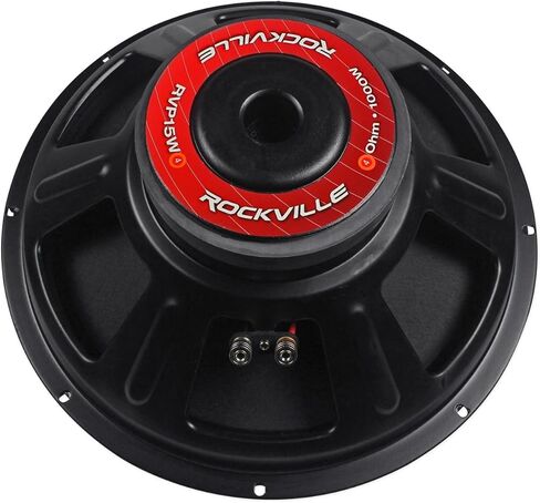 Rockville RVP15W4 2000W Peak / 1000W RMS 15-in Raw DJ Subwoofer 4 Ohm, 51oz Magnet, 2.5 in CCAW Voice Coil, 100dB Sensitivity, Durable Steel Basket, for DJs and Live Events, 2-Piece in Saudi Arabia
