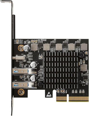 2 منفذ USB من النوع A 3.2 ومنفذ واحد USB-C 3.2 Gen 2x2 PCI-e Gen 3 x4 بطاقة توسيع in Kuwait