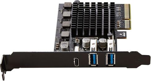 2 منفذ USB من النوع A 3.2 ومنفذ واحد USB-C 3.2 Gen 2x2 PCI-e Gen 3 x4 بطاقة توسيع in Kuwait