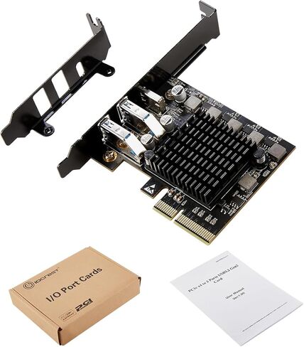 2 منفذ USB من النوع A 3.2 ومنفذ واحد USB-C 3.2 Gen 2x2 PCI-e Gen 3 x4 بطاقة توسيع in Kuwait