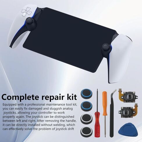 طقم استبدال عصا التحكم مكون من قطعتين لوحدة تحكم PlayStation Portal PS Portal/PS5 VR2، عصا التحكم التناظرية لإصلاح عصا الإبهام لوحدة تحكم PS5 P-ortal/PSVR2 (عصا J اليسرى واليمنى) in Kuwait