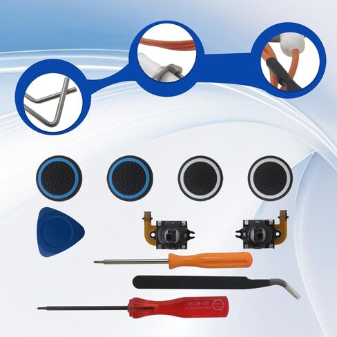 طقم استبدال عصا التحكم مكون من قطعتين لوحدة تحكم PlayStation Portal PS Portal/PS5 VR2، عصا التحكم التناظرية لإصلاح عصا الإبهام لوحدة تحكم PS5 P-ortal/PSVR2 (عصا J اليسرى واليمنى) in Kuwait