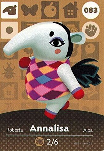 Animal Crossing Happy Home Designer Amiibo Card Annalisa 083/100 by Nintendo in Kuwait