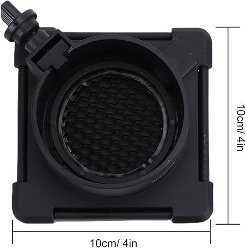Yunseity 4 Leaf Barndoor with Grid, Precise Light Control and Absorption, 5 Color Gel Filters, for Professional Photography and Film Lighting in Saudi Arabia