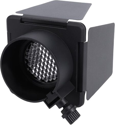 Yunseity 4 Leaf Barndoor with Grid, Precise Light Control and Absorption, 5 Color Gel Filters, for Professional Photography and Film Lighting in Saudi Arabia