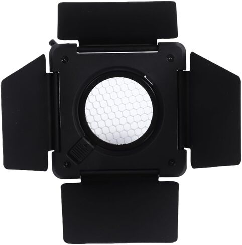 Yunseity 4 Leaf Barndoor with Grid, Precise Light Control and Absorption, 5 Color Gel Filters, for Professional Photography and Film Lighting in Saudi Arabia