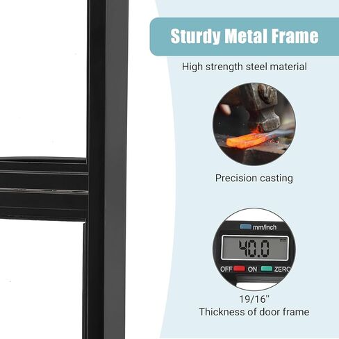 36x84 Inch Glass Barn Door with 3-Panel Frosted Tempered Glass, Black Aluminum Frame, Top Mount Sliding Door Kit with Soft Close Mechanism for Indoor Privacy – Easy Assembly, Hardware Included in Saudi Arabia