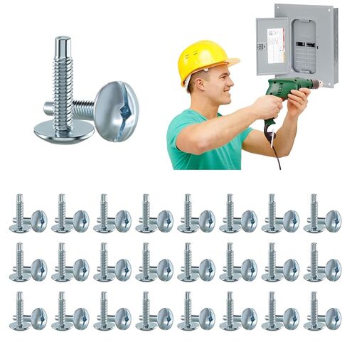 6 قطع براغي بديلة لغطاء مركز التحميل متوافقة مع Square D S106 وSiemens ECTS2، برغي لوحة مركز التحميل لـ QO & Homeline، مراكز تحميل Murray، براغي لوحة كهربائية من الزنك in Kuwait