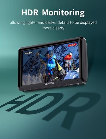 شاشة FEELWORLD S55E مقاس 5.5 بوصة DSLR الميدانية ثلاثية الأبعاد LUT مدمجة عالية الدقة 1920x1152 IPS لمساعدة الفيديو على التركيز مع 4K60 هرتز HDMI 8.4 فولت تيار مستمر مدخلات/مخرجات تتضمن بطارية F550 4400 مللي أمبير في الساعة وذراع إمالة ومظلة in Saudi Arabia