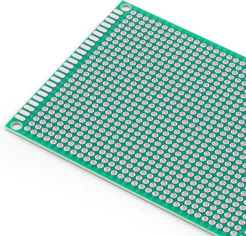 64 قطعة من لوحة PCB الخضراء - دائرة مزدوجة الجوانب ولوحة أداء مع 5 أحجام للإلكترونيات التي تصنعها بنفسك، متوافقة مع ألواح الخبز ومشاريع اللحام in Saudi Arabia