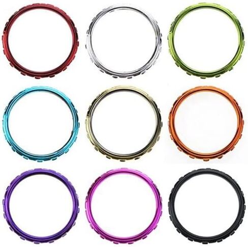 2 × قطع غيار حلقات Thumbstick Rings من الكروم لوحدة تحكم PS5 (كروم أزرق) in Saudi Arabia