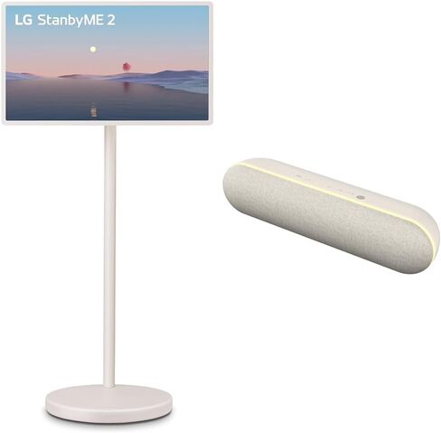 تلفزيون LG StanbyME 2 بشاشة لمس محمولة مقاس 27 بوصة (27LX6TYGA، 2025) StanbyME 2 XT7S مكبر صوت بلوتوث مطابق in Kuwait