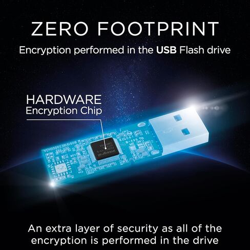 Integral 8GB Crypto-197 3-Pack 256-Bit Hardware مشفر USB 3.0 محرك ذاكرة فلاش آمن - معتمد لـ FIPS 197، حماية وتصميم متين مقاوم للماء بطبقة مزدوجة XTS-AES in Saudi Arabia