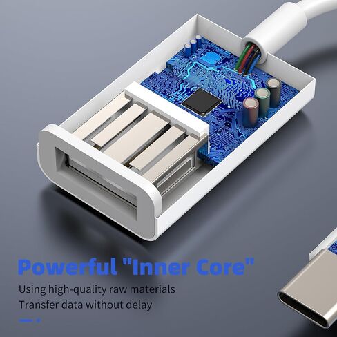 كابل USB C إلى محول لأجهزة Apple أنثى نوع Thunderbolt ذكر لهاتف iPhone 17 16 15 Pro Max ملحقات موسع الشحن متوافق مع محرك فلاش سامسونج متعدد المنافذ المزدوج جاك محطة السيارة in Kuwait