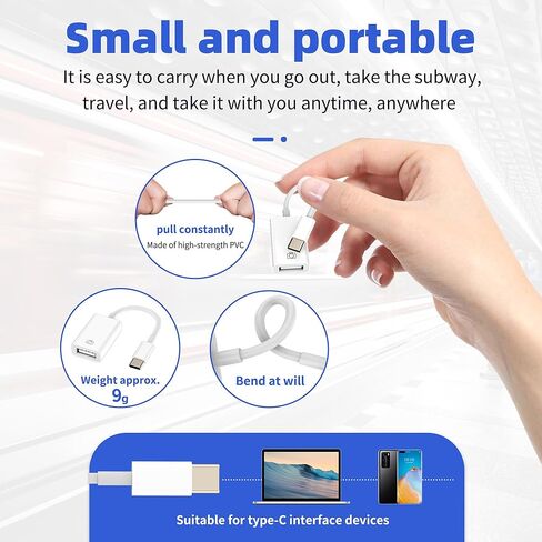 كابل USB C إلى محول لأجهزة Apple أنثى نوع Thunderbolt ذكر لهاتف iPhone 17 16 15 Pro Max ملحقات موسع الشحن متوافق مع محرك فلاش سامسونج متعدد المنافذ المزدوج جاك محطة السيارة in Kuwait