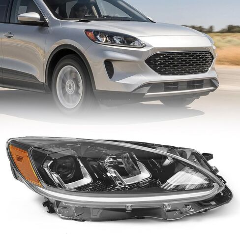 Halogen Headlight Assembly w/o DRL for Ford Escape 2020-2022 Front Light Headlamp Left Driver Side LH in Kuwait