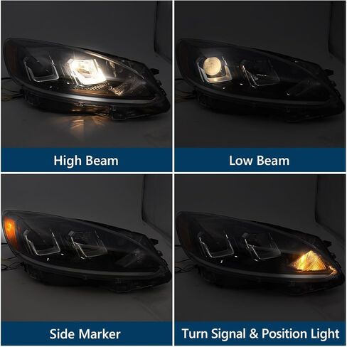 Halogen Headlight Assembly w/o DRL for Ford Escape 2020-2022 Front Light Headlamp Left Driver Side LH in Kuwait