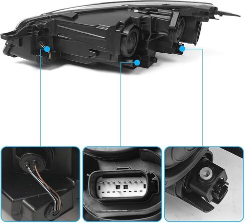 Halogen Headlight Assembly w/o DRL for Ford Escape 2020-2022 Front Light Headlamp Left Driver Side LH in Kuwait