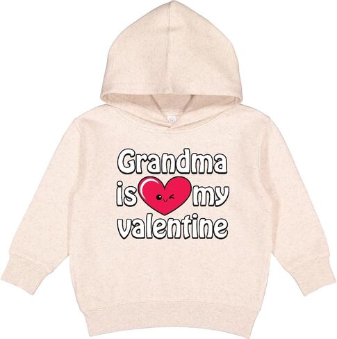 inktastic Grandma Is My Valentine Toddler Hoodie in Saudi Arabia