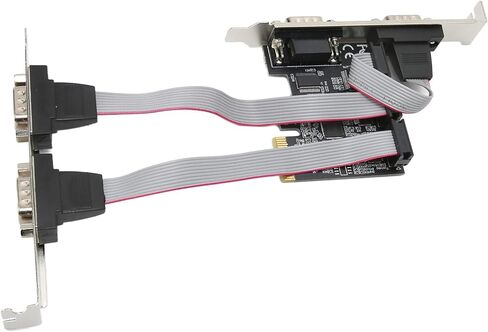 بطاقة تسلسلية SUNGOOYUE PCI Express، بطاقة توسيع 4 منافذ RS232 DB9 PCIe X1 مع مجموعة شرائح AX99100، متوافقة مع دعم أنظمة التشغيل المتعددة in Kuwait
