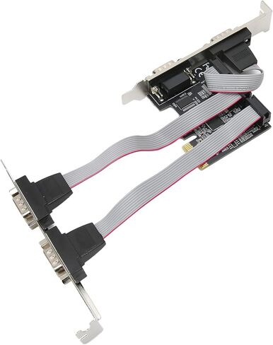 بطاقة تسلسلية SUNGOOYUE PCI Express، بطاقة توسيع 4 منافذ RS232 DB9 PCIe X1 مع مجموعة شرائح AX99100، متوافقة مع دعم أنظمة التشغيل المتعددة in Kuwait