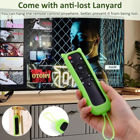 Silicone Remote Control Cover, Remote Case for Smart TV Remote, Silicone Protective Controller Universal Sleeve Skin Glow in The Dark (Green) in Saudi Arabia