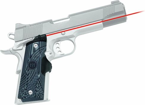 Crimson Trace LG-904 G10 Master Series Lasergrips Laser Grips مع التنشيط الغريزي للمسدسات كاملة الحجم 1911، والرماية الدفاعية والمنافسة in Kuwait