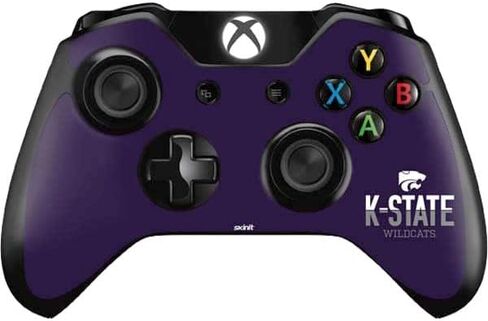 ملصق Skinit المخصص للألعاب متوافق مع وحدة تحكم Xbox One - تصميم متدرج مرخص رسميًا من College K-State Wildcats in Saudi Arabia
