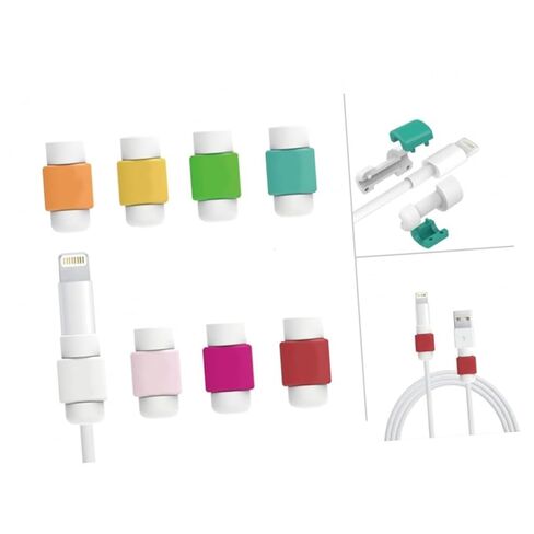 jojofuny 4pcs Charging Cable Protector Saver for Red Data Cable Sleeve Reduces Fraying and Breaking Prevents Damage at Weakest Point in Saudi Arabia