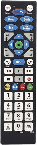 CHUNGHOP 1PCS Replacement Remote Control Compatible with Verizon FiOS 2-Device, Version 2/3/4/5 RC2655007/01, Work with All FiOS Systems and Set Top Boxes Replacement Controller in Kuwait