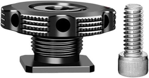حامل محول الكاميرا الساخن مع فتحات لولبية مزدوجة 1/4 بوصة - قاعدة من سبائك الألومنيوم للأضواء والشاشات وإكسسوارات التصوير الفوتوغرافي in Kuwait