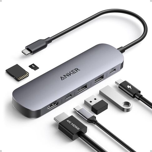 Anker USB C Hub, 5-in-1 USB Hub for Laptops & USB C Hub, 7-in-1 Multi-Port USB Adapter (Bundle) in Saudi Arabia
