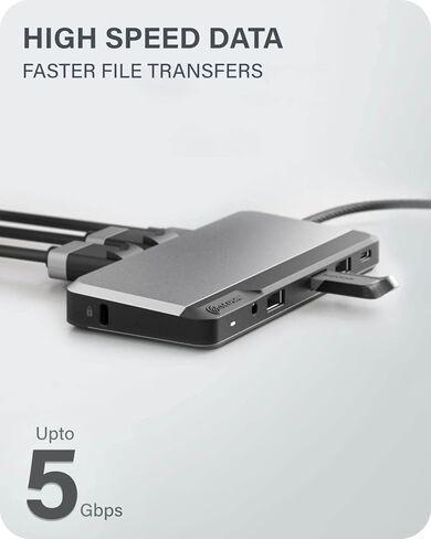 ALOGIC USB-C Dual Display 1080p FHD Dock; 85W Power Delivery; 3X USB-A; 2X USB-C; 2X DisplayPorts; Ethernet & Audio Jack; MX2 lite DisplayPort Edition. in Kuwait