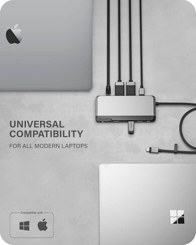 ALOGIC USB-C Dual Display 1080p FHD Dock; 85W Power Delivery; 3X USB-A; 2X USB-C; 2X DisplayPorts; Ethernet & Audio Jack; MX2 lite DisplayPort Edition. in Kuwait