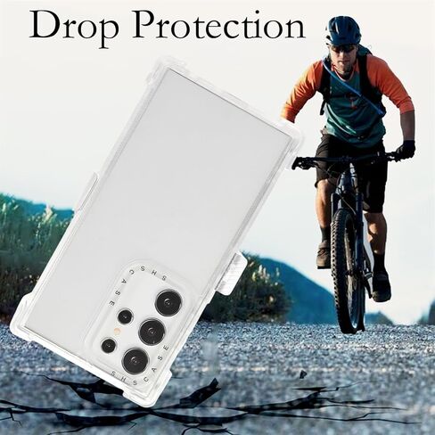 for Samsung Galaxy S25 Ultra Case with Belt Clip Holster, Military Grade Shockproof Clear Cover with Kickstand, Rugged Heavy Duty Protective Phone Case for Galaxy S25 Ultra Transparent Clear in Saudi Arabia