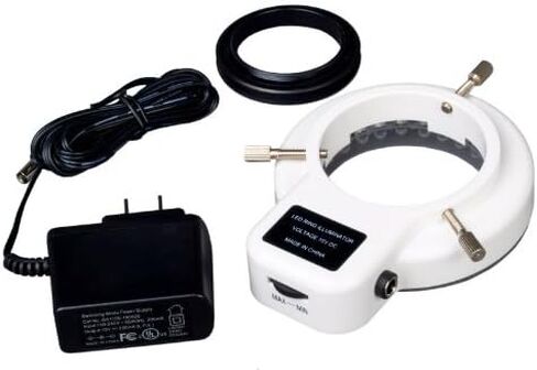 OMAX 7x-90x مجهر أحادي العين للفحص الرقمي مع 56 حلقة إضاءة LED وكاميرا USB 1.3 ميجابكسل in Saudi Arabia