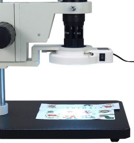OMAX 7x-90x Zoom Inspection Monocular Microscope مع 54 LED Ring Light in Saudi Arabia