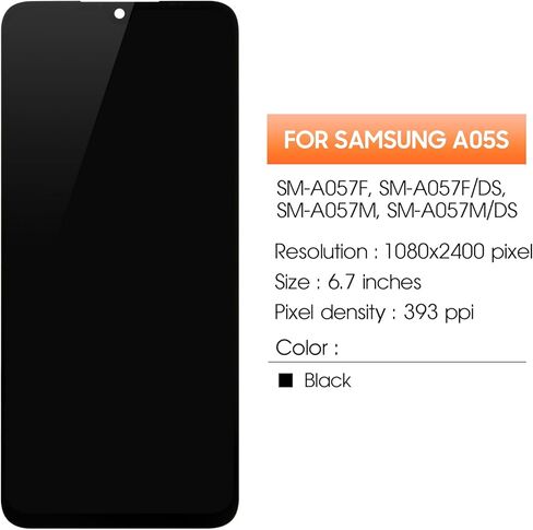 Original for Samsung Galaxy A05s Screen Replacement for Display Samsung A05s LCD A057F, A057F/DS, SM-A057M LCD Digitizer Touch Screen Assembly Repair Part in Saudi Arabia