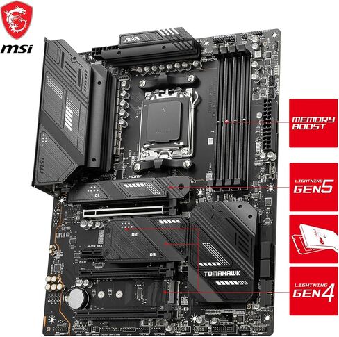 اللوحة الأم MSI MAG X670E Tomahawk WiFi AMD X670 مقبس AM5 ATX in Saudi Arabia