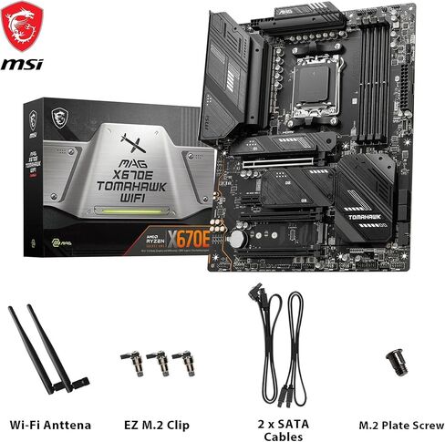 اللوحة الأم MSI MAG X670E Tomahawk WiFi AMD X670 مقبس AM5 ATX in Saudi Arabia