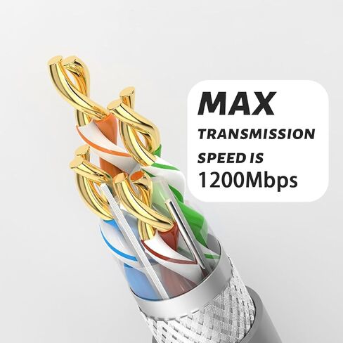 YWBL-WH 75ft Replacement Cable, Stable Connection, Seamless Internet Access, Copper Material, Rubber Construction with Various Routers in Saudi Arabia