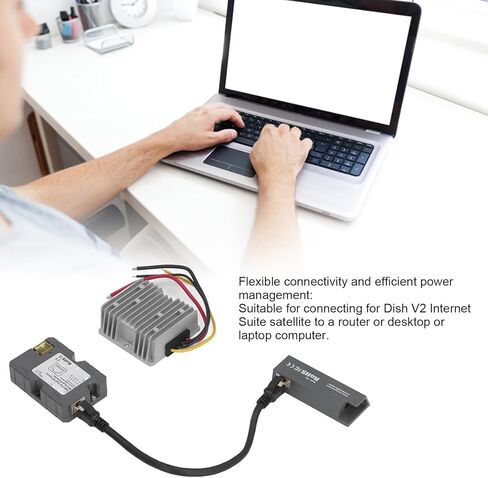 Ethernet Cord Adapter Kit 150W PoE Injector Disk Cable Adapter to RJ45 DC Boost Converter for V2 Dish Internet Kit to Routers in Saudi Arabia
