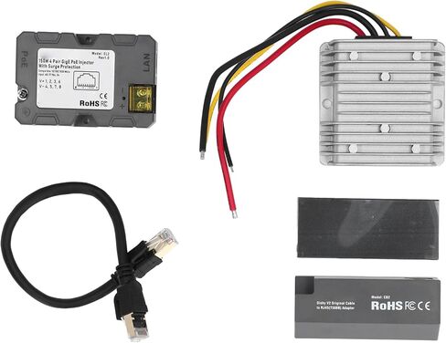 Ethernet Cord Adapter Kit 150W PoE Injector Disk Cable Adapter to RJ45 DC Boost Converter for V2 Dish Internet Kit to Routers in Saudi Arabia